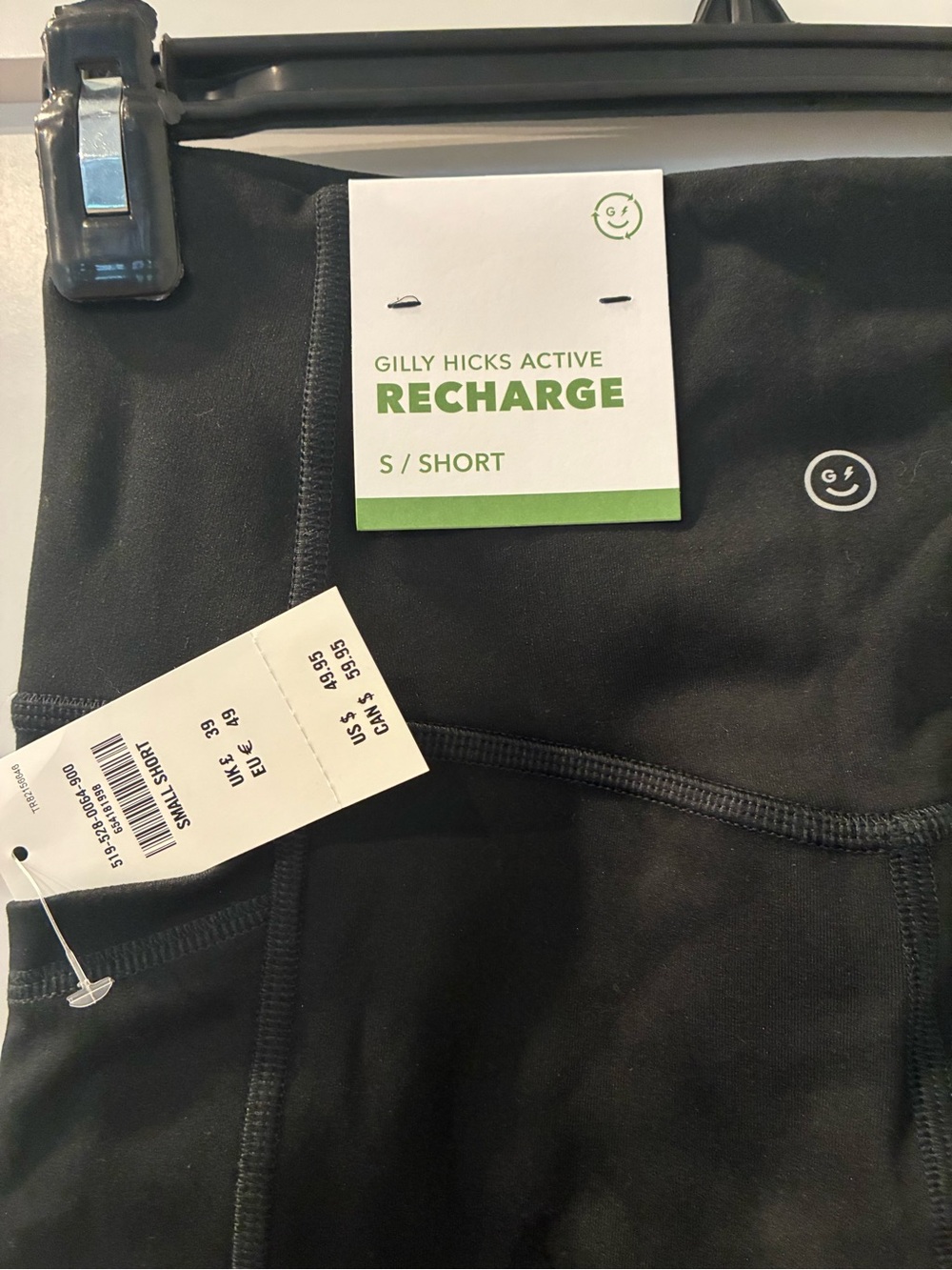 Gilly Hicks Black Recharge Active Short Leggings